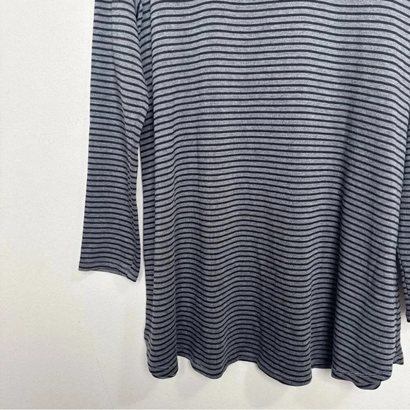 Eileen Fisher  Womens Medium Striped Long-Sleeve Tunic - Picture 10 of 16